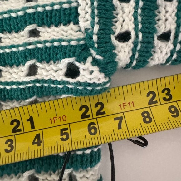 Stitches & Stripes Landry Striped V-Neck Sweater Eyelets Size Sm/Med NWT - Picture 5 of 9